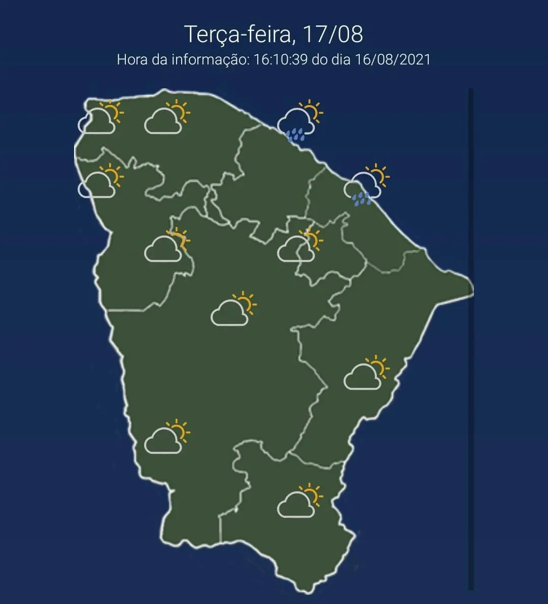 Print do mapa da funceme