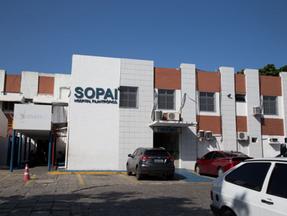 Fachada do hospital filantrópico Sopai, em Fortaleza