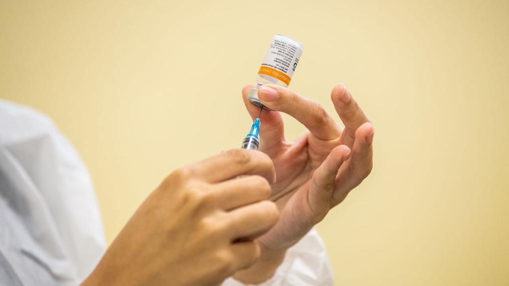 frasco da vacina coronavac