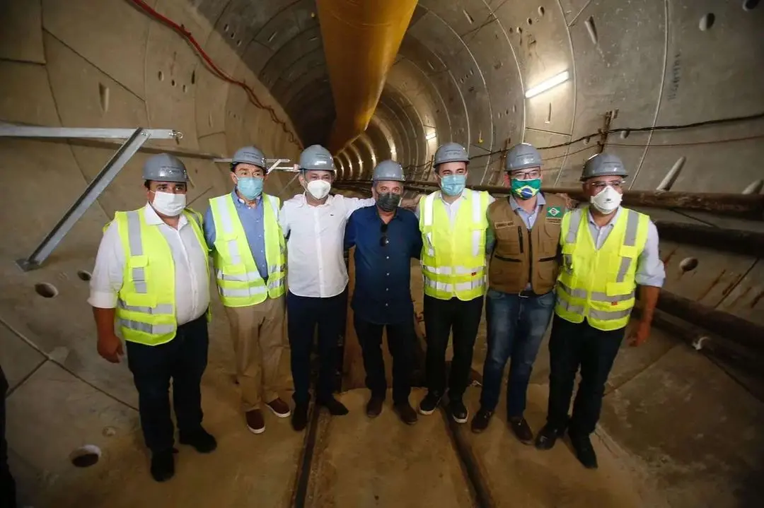 Visita de Rogério Marinho em Fortaleza, na Linha Leste do Metrô