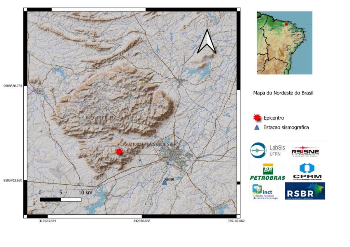 Imagem de análise de tremor de terra em Sobral