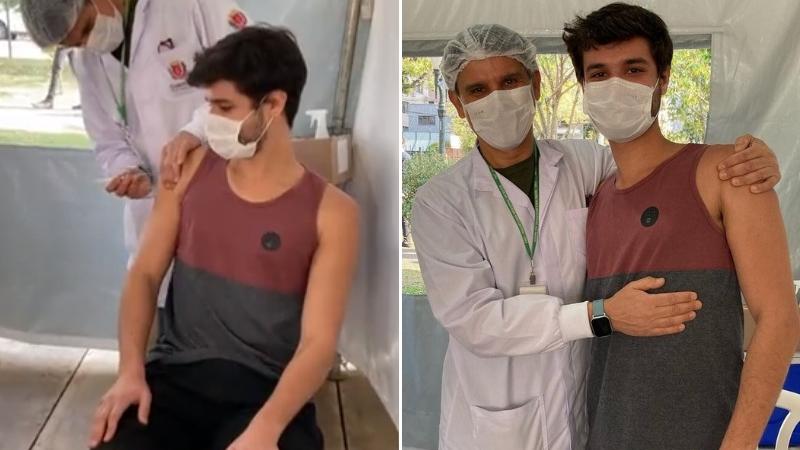 Cirurgião que perdeu o pai para a Covid-19 vacina o filho em Curitiba 'gratificante'