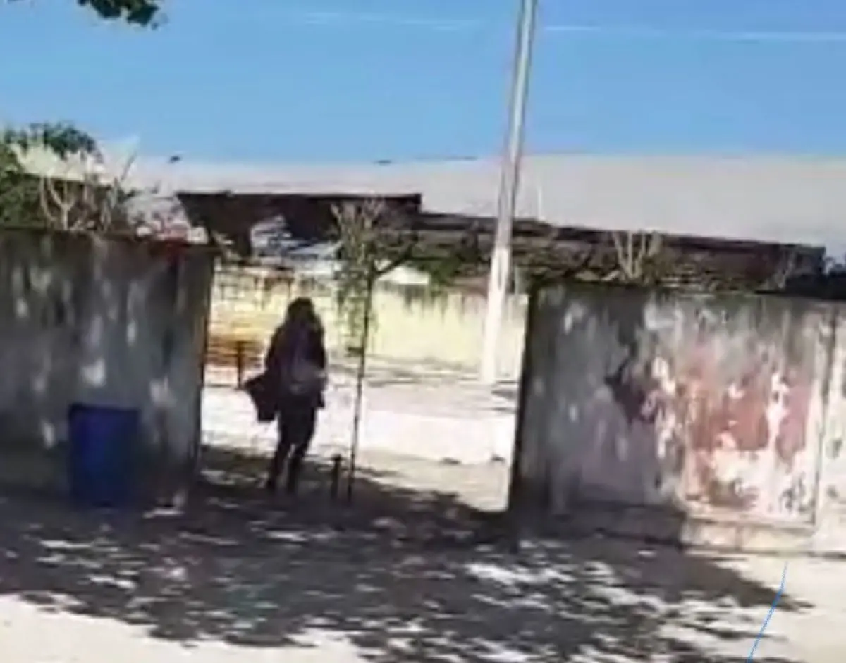 momento em que ginásio desaba em pindoretama