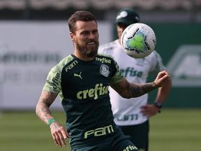 Lucas Lima em ação pelo Palmeiras