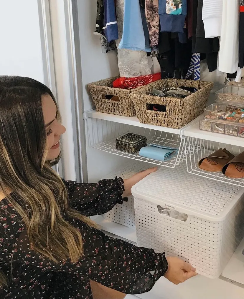 No Instagram, Ana compartilha dicas de organização