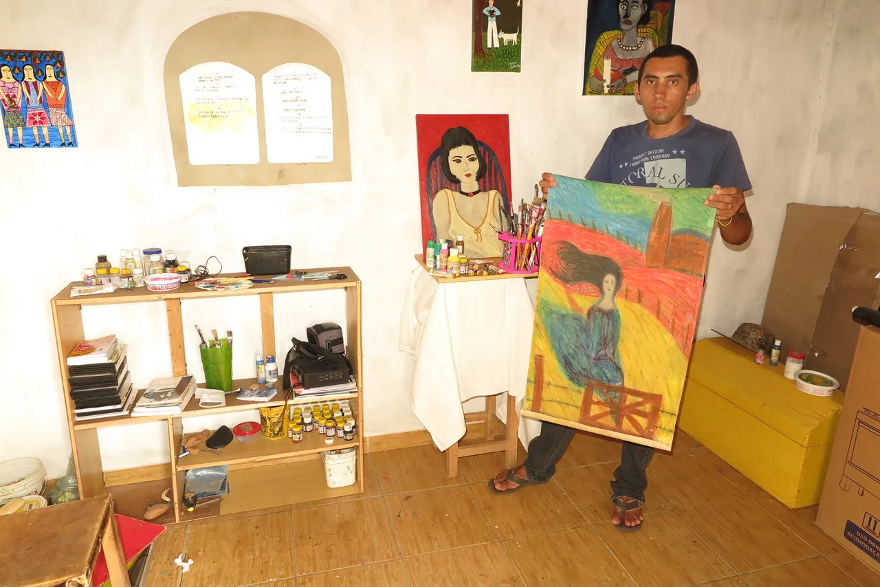 O artista plástico Arivânio Alves tem se dedicado à Arte naif