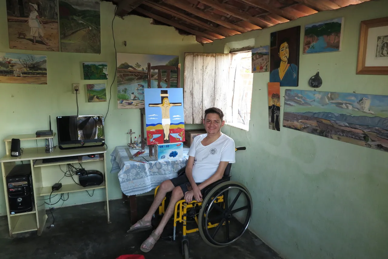 Apesar das dificuldades, neste ano Ruy Relbquy realizou o sonho de construir o próprio ateliê