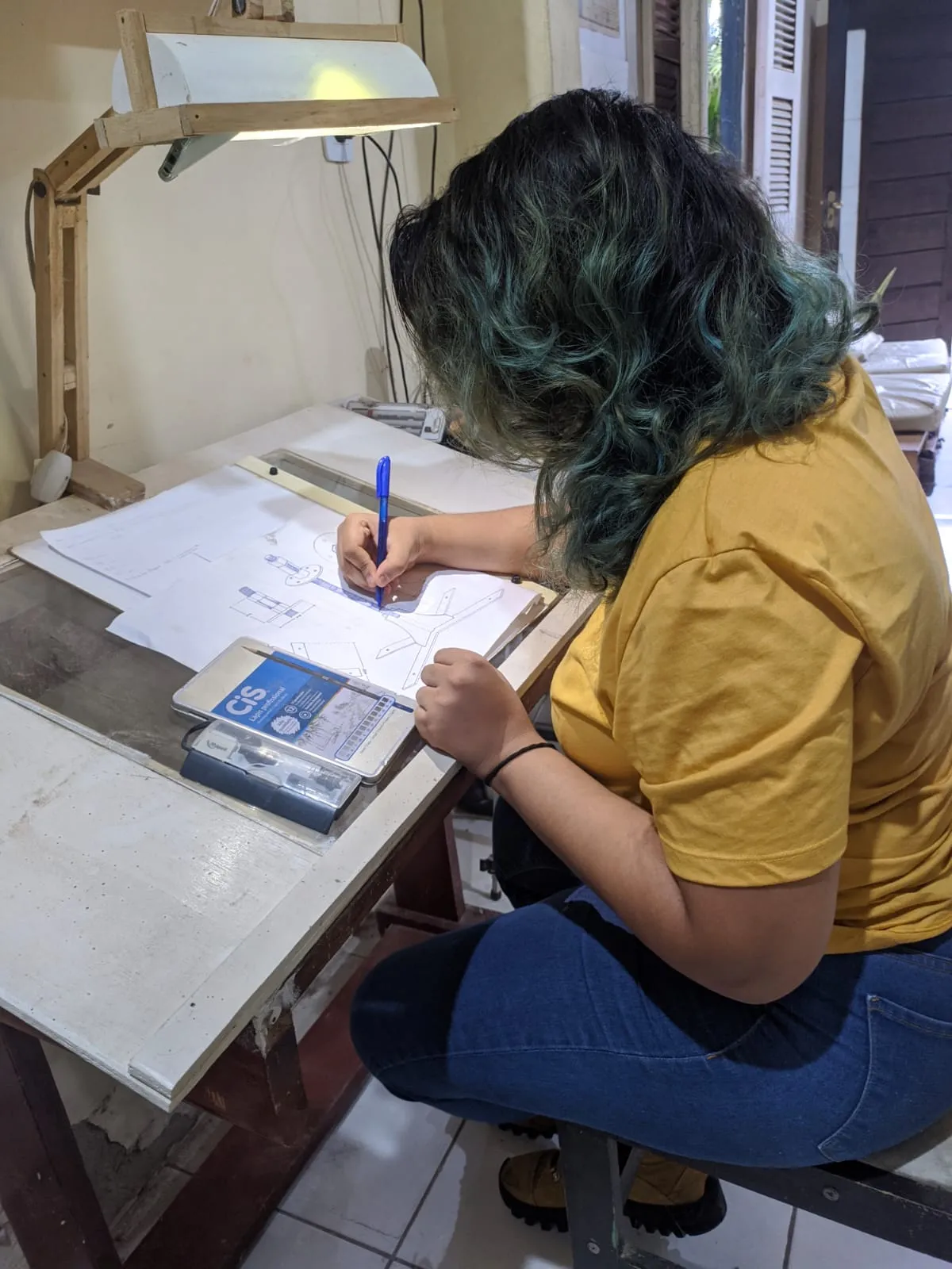A primeira criação de Thaynara foi um porta-chaves: 