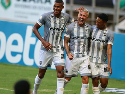 Imagem de comemoração de gol do Ceará