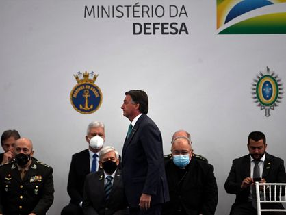 Bolsonaro em evento do ministério da defesa