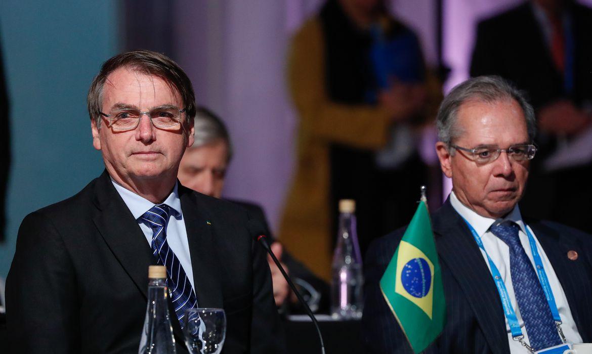 Presidente Jair Bolsonaro e ministro Paulo Guedes