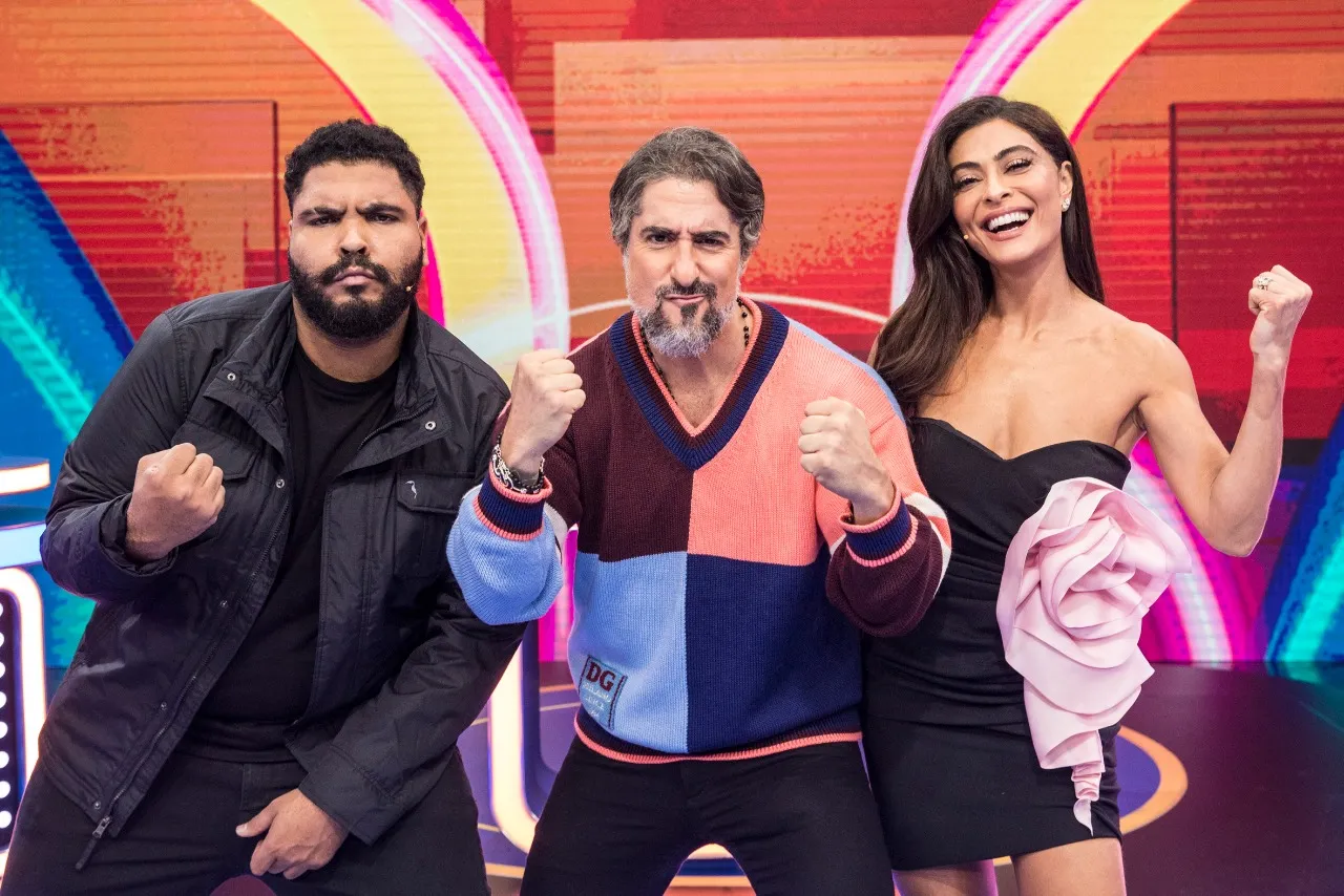 Juliana Paes e Paulo Vieira competiram no quadro ‘Tem ou não tem’