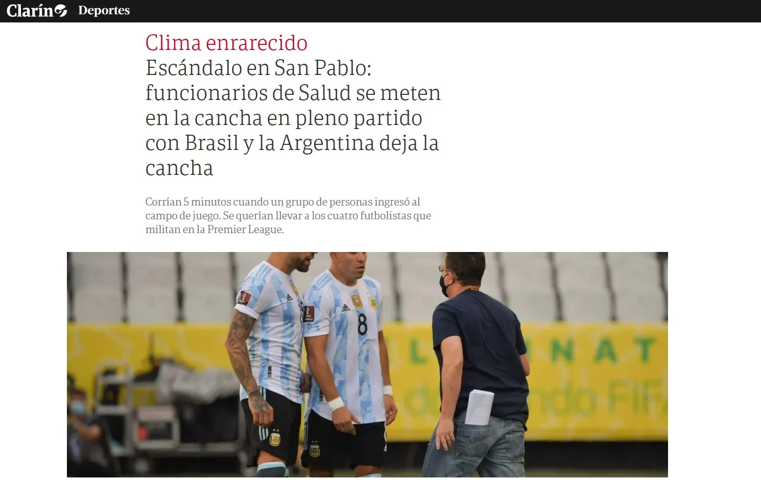 Clarin também questiona atuação da Anvisa
