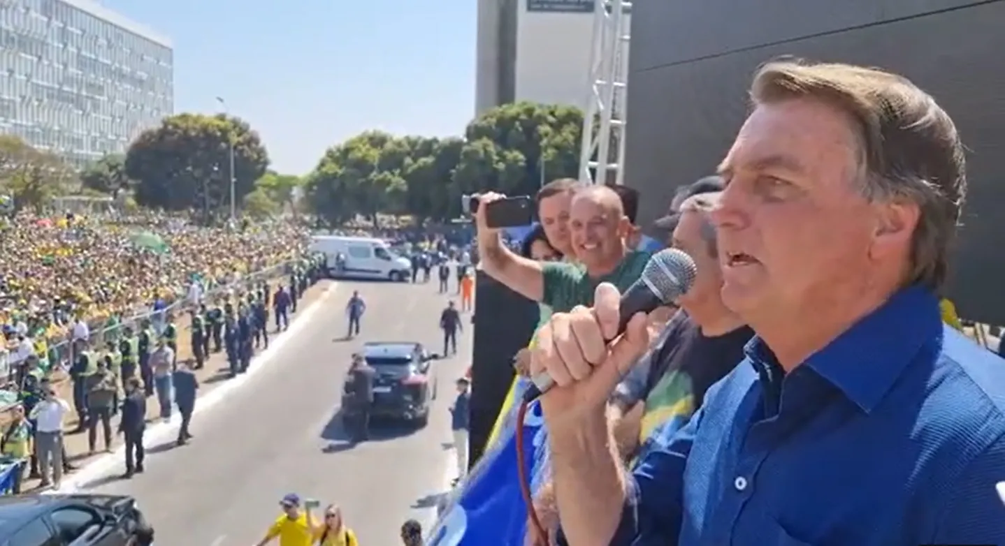 Bolsonaro discursou em Brasília