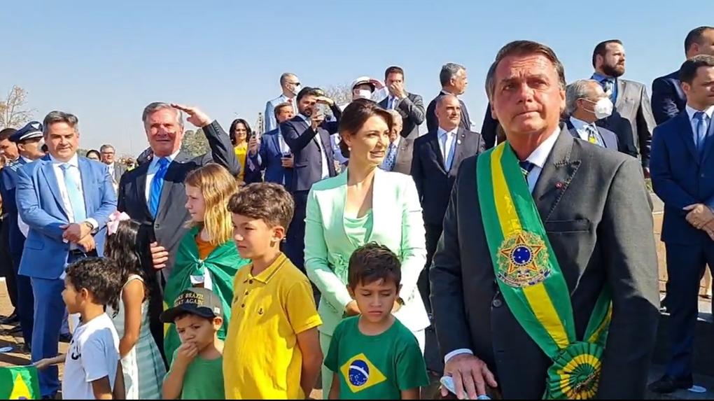 Jair Bolsonaro em cerimônia do 7 de setembro, em Brasília