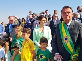 Jair Bolsonaro em cerimônia do 7 de setembro, em Brasília