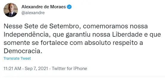 ministro Alexandre de Moraes