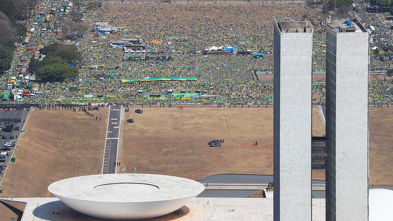 Manifestações levaram apoiadores do presidente à Brasília no Dia da Independência