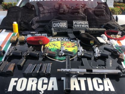 armas apreendidas no bairro Messejana