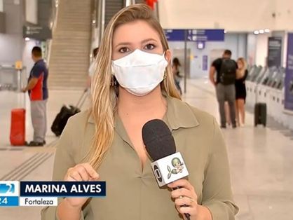 A jornalista Marina Alves é repórter da TV Verdes Mares