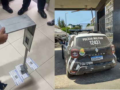 Dispositivo para roubar envelopes de caixas eletrônicos foi capturado pela Polícia. O trio foi levado para sede da PF em Fortaleza