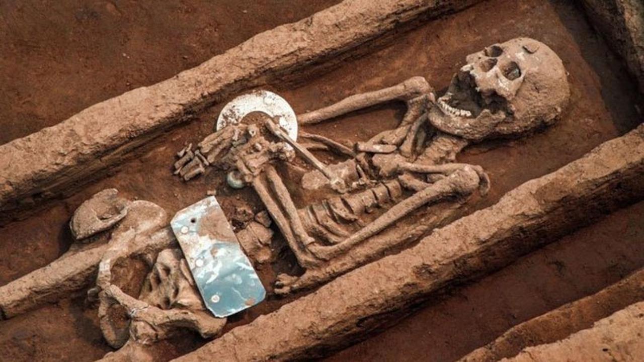 Esqueleto encontrado em Shandog, China
