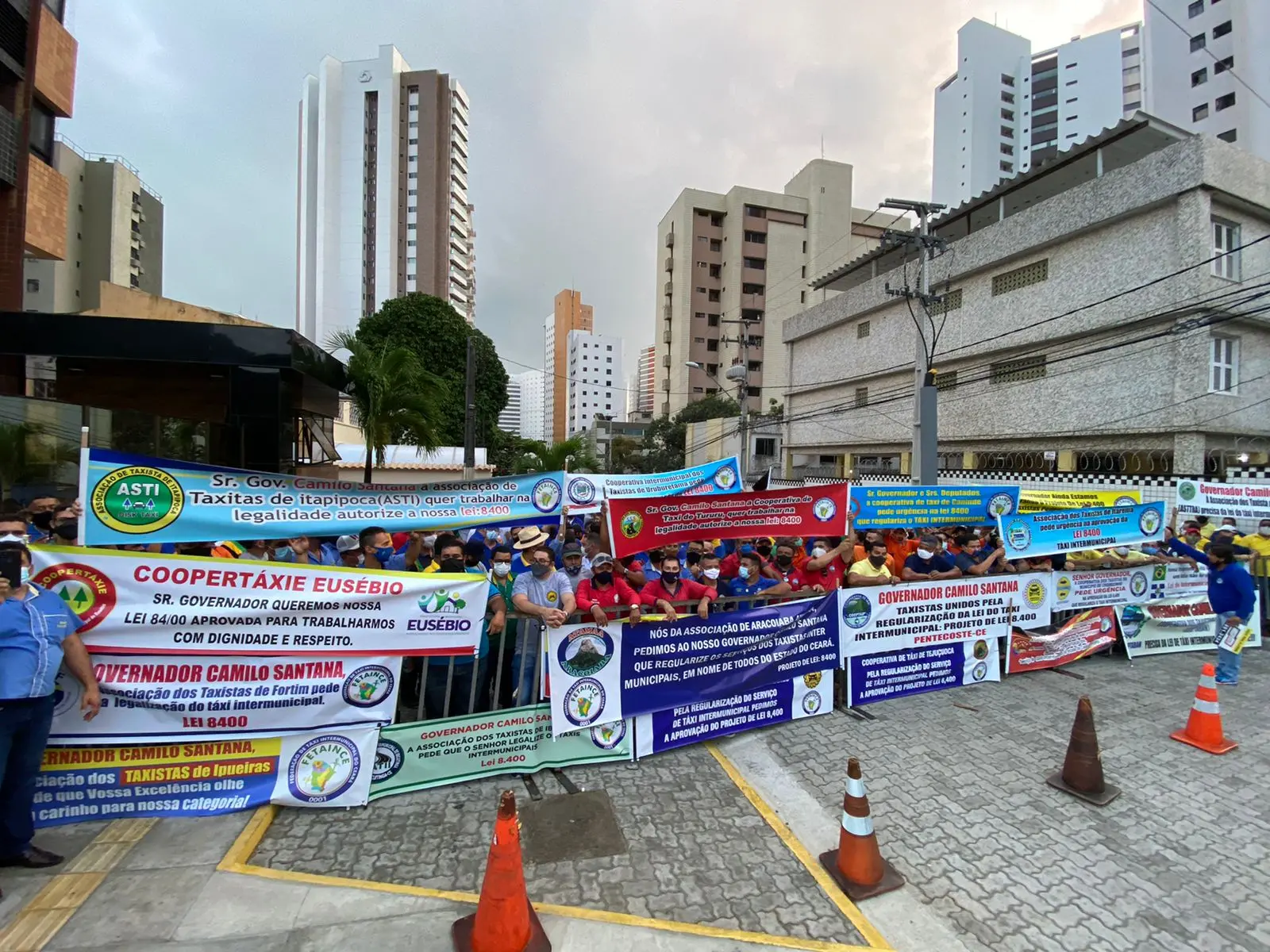 manifestação de taxistas