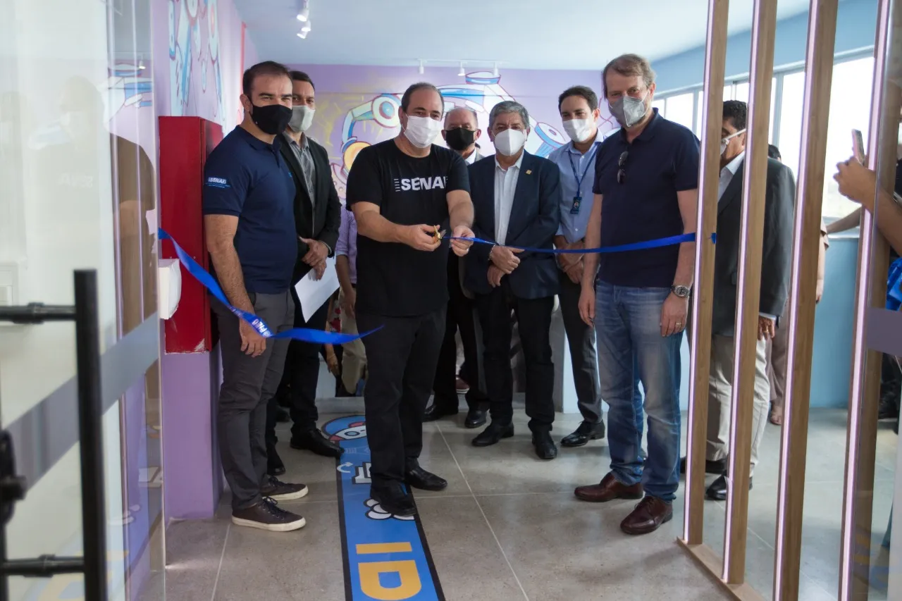Lucchesi participou da cerimônia de inauguração do habitat de Inovação.