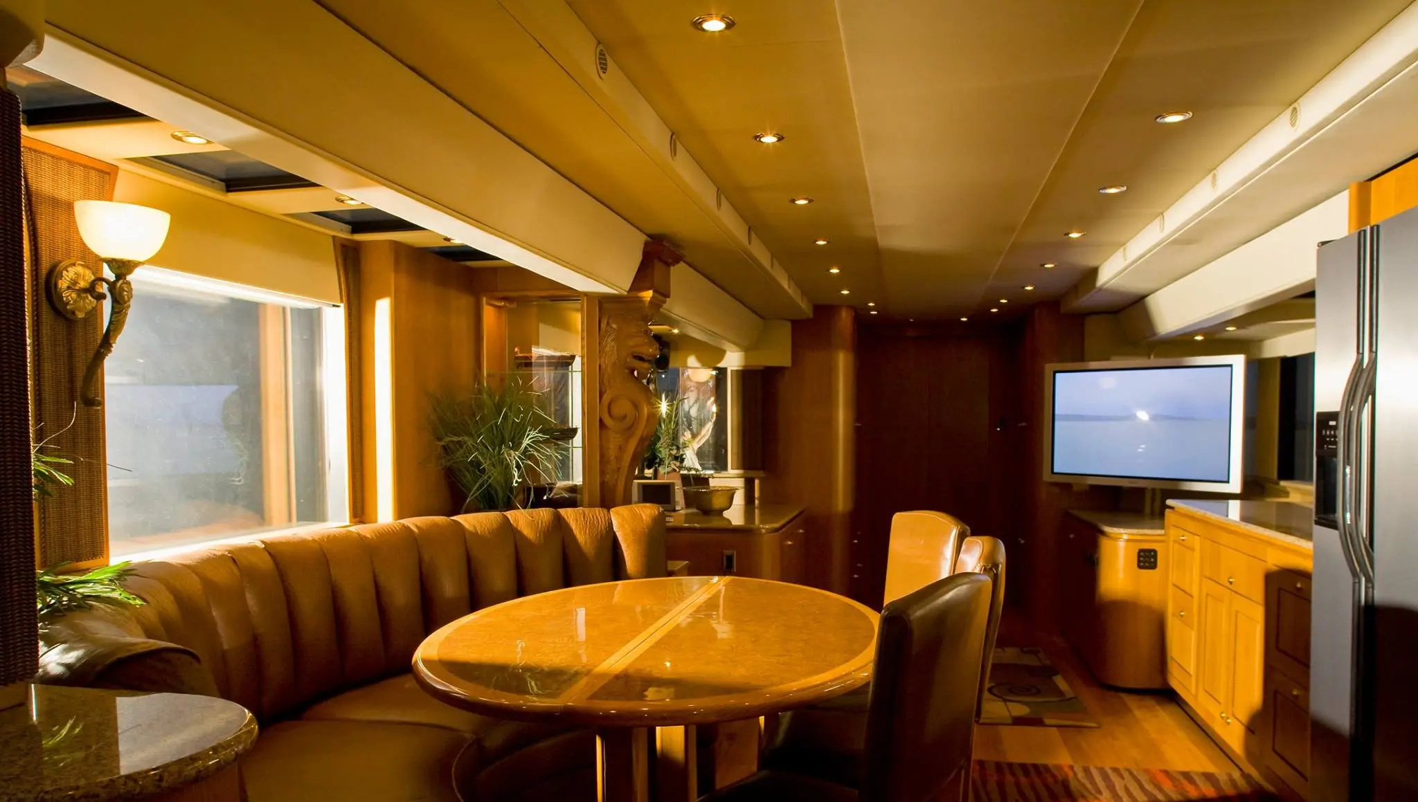 Sala de convivência de motorhome de Will Smith