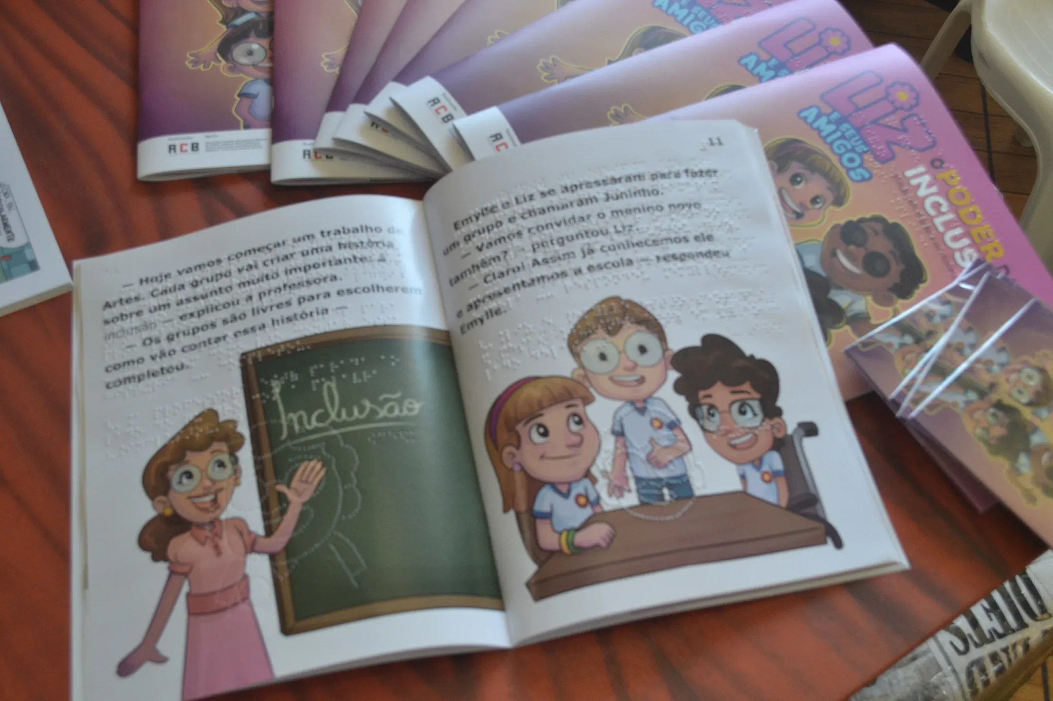 O livro inclusivo conta com ilustrações de Thiago Krening