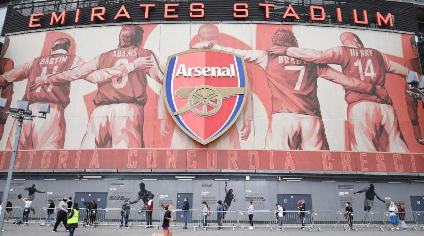 Imagem aberta do estádio do Arsenal