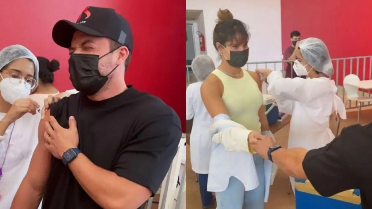 Vacinação de Thyane e Wesley