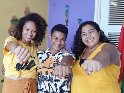 Adriana, Lila e Louise foram eleitas para mandato coletivo como vereadoras de Fortaleza