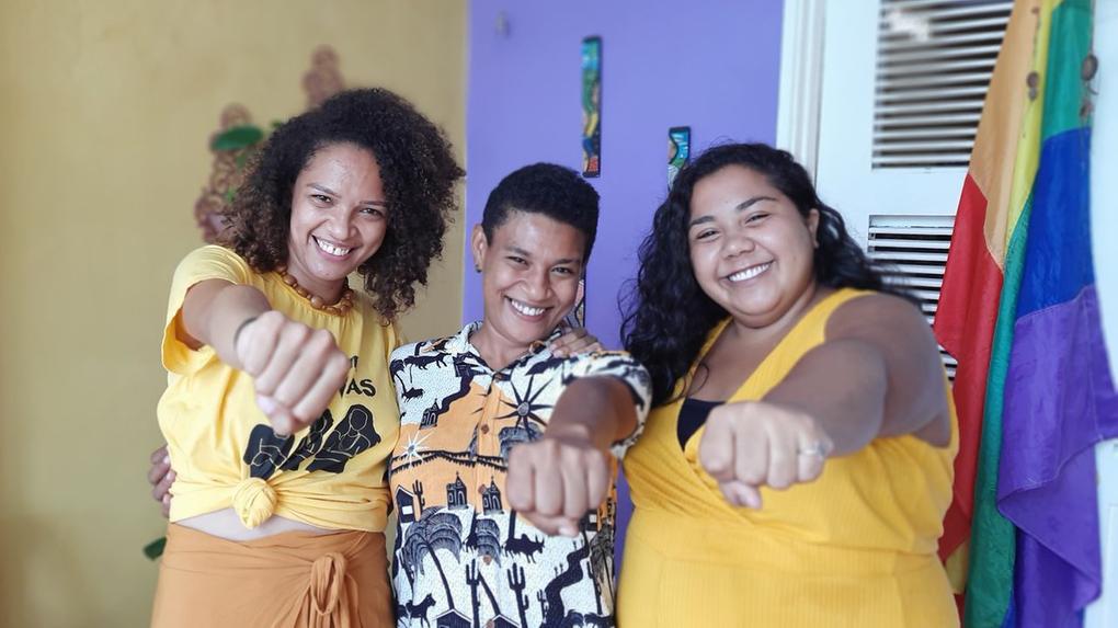 Adriana, Lila e Louise foram eleitas para mandato coletivo como vereadoras de Fortaleza