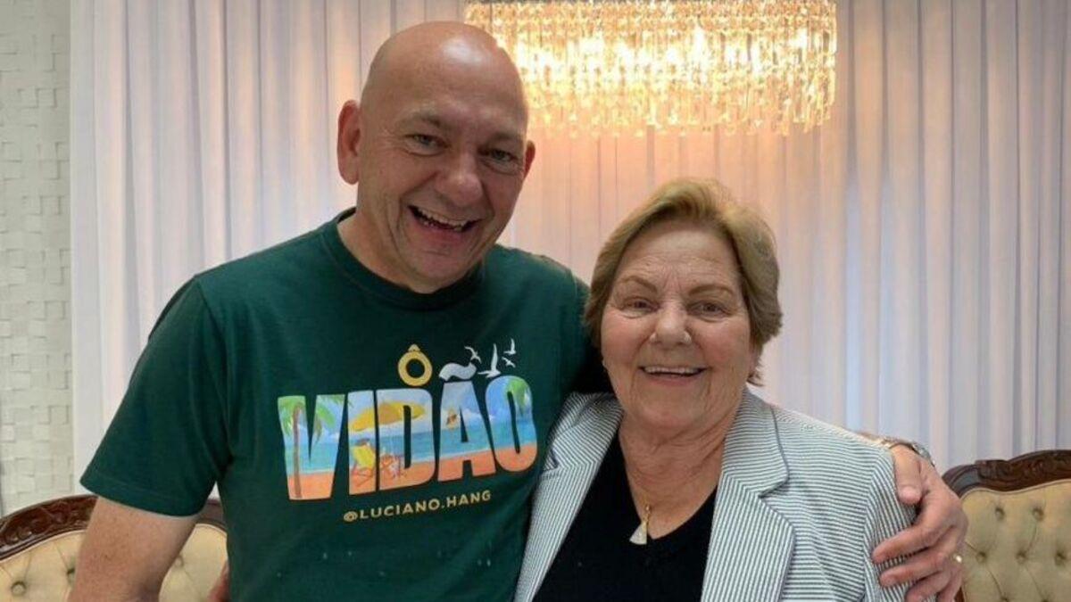 Luciano Hang e mãe Regina Hang