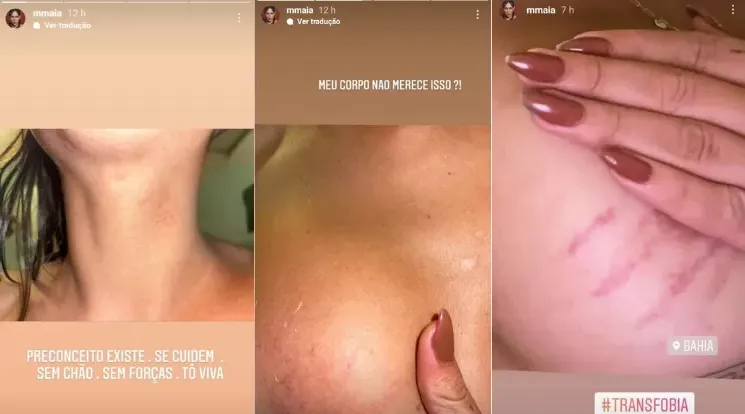 A atriz compartilhou as imagens com o mais de 282 mil seguidores que possui no Instagram