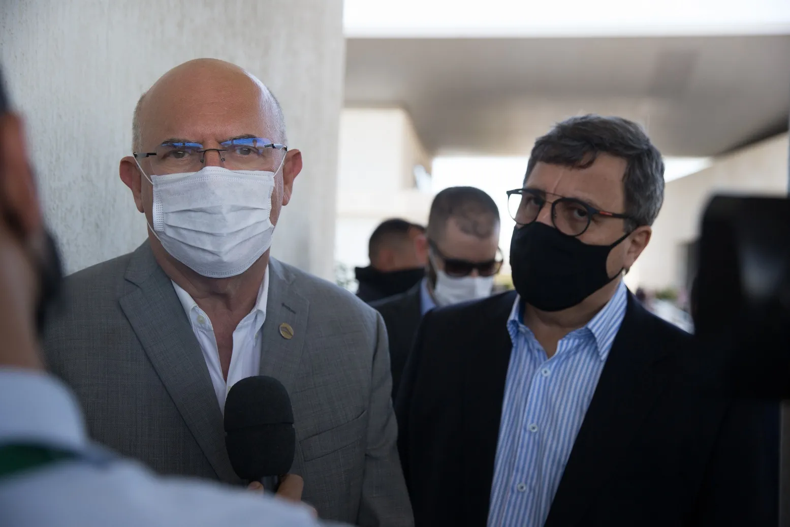 Ministro Milton Riberto durante visita ao Ceará neste ano. Ao lado dele, o deputado Danilo Forte