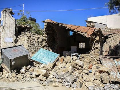 Cena de terremoto na Grécia