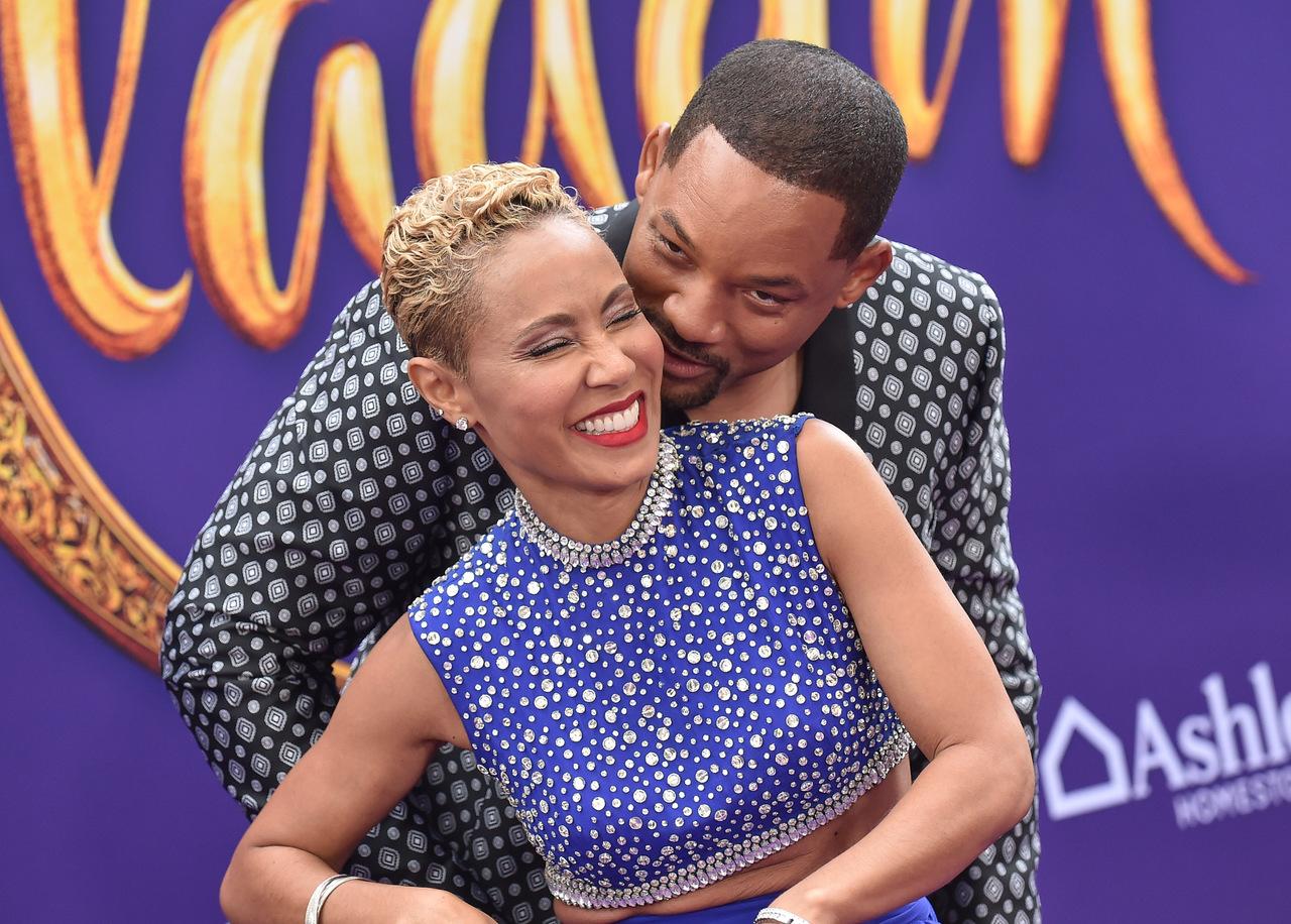 Will e Jada na premiere do filme Aladdin