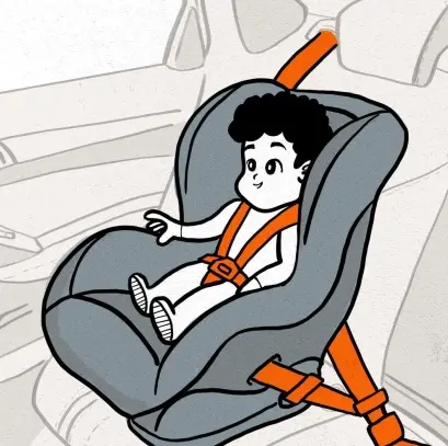 A cadeirinha é indicada para crianças entre 1 e 4 anos de idade ou que pesem entre 9 e 18 quilos.