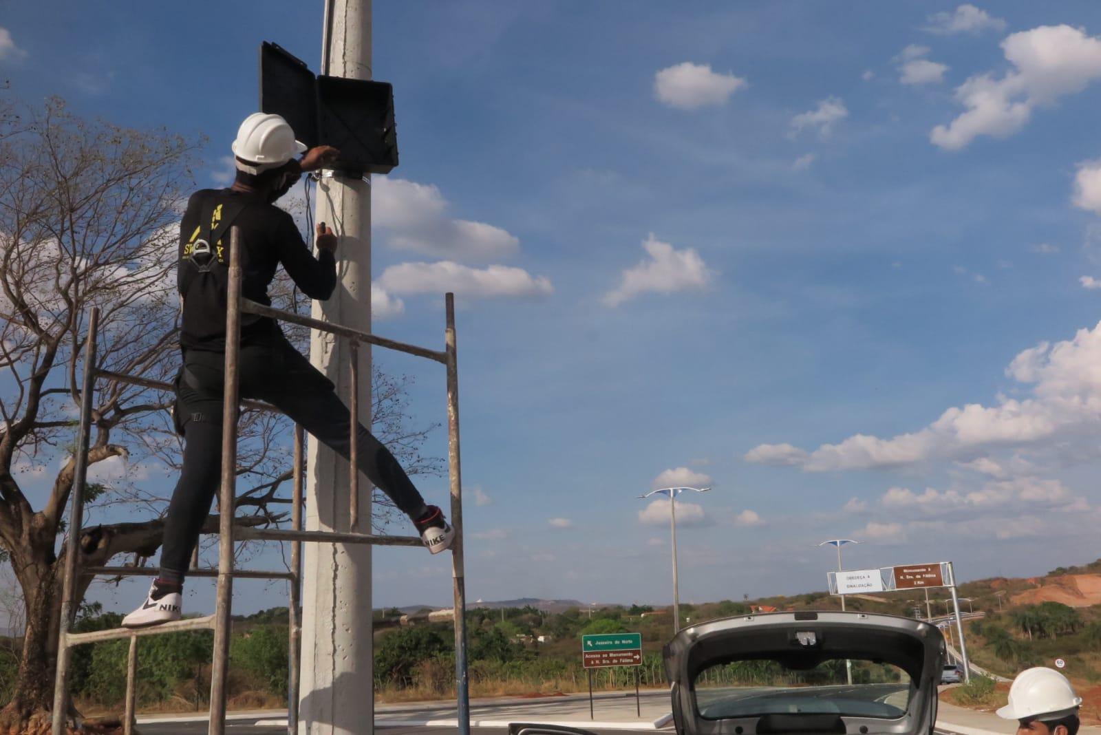 Sistema de videomonitoramento no Mirandão, em Crato