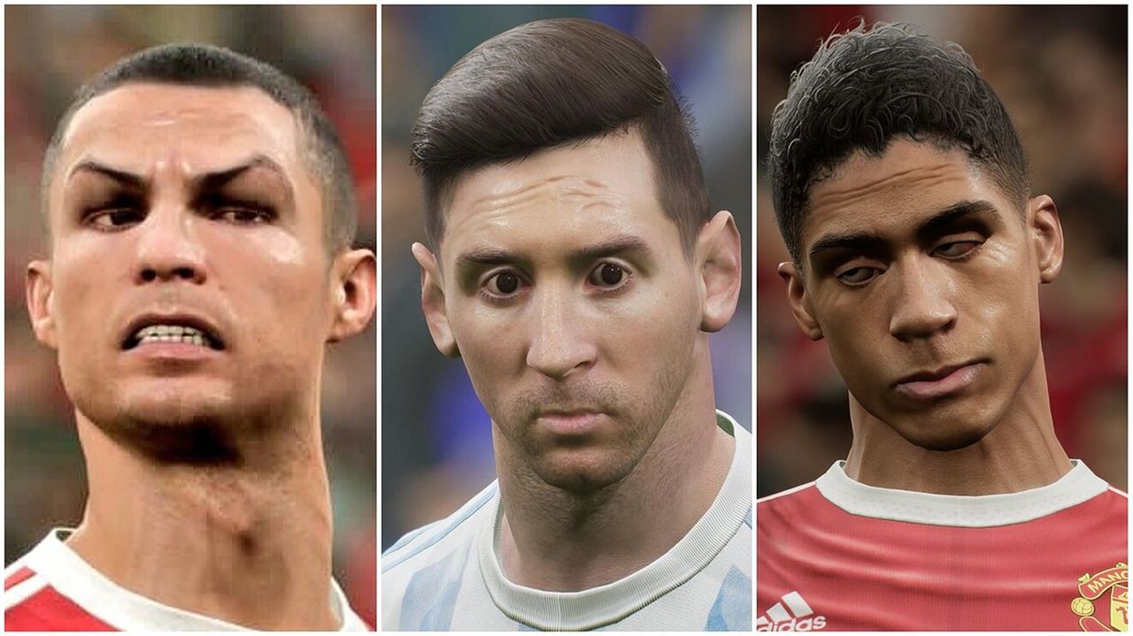 Faces dos jogadores em eFootball 2022