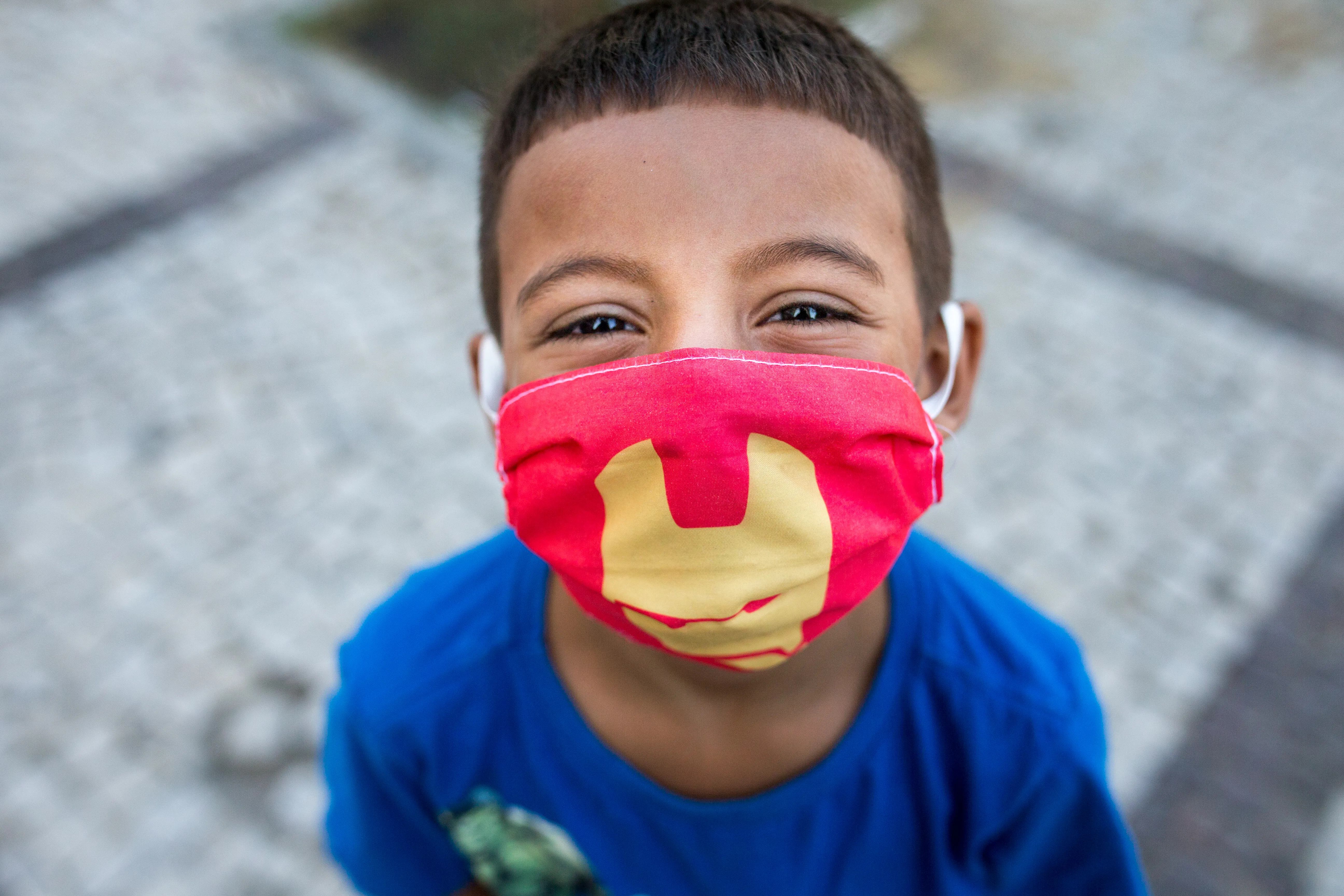 Crianças ganharam espaço particular na busca da fotógrafa Camila Lima pelos sorrisos escondidos por máscaras