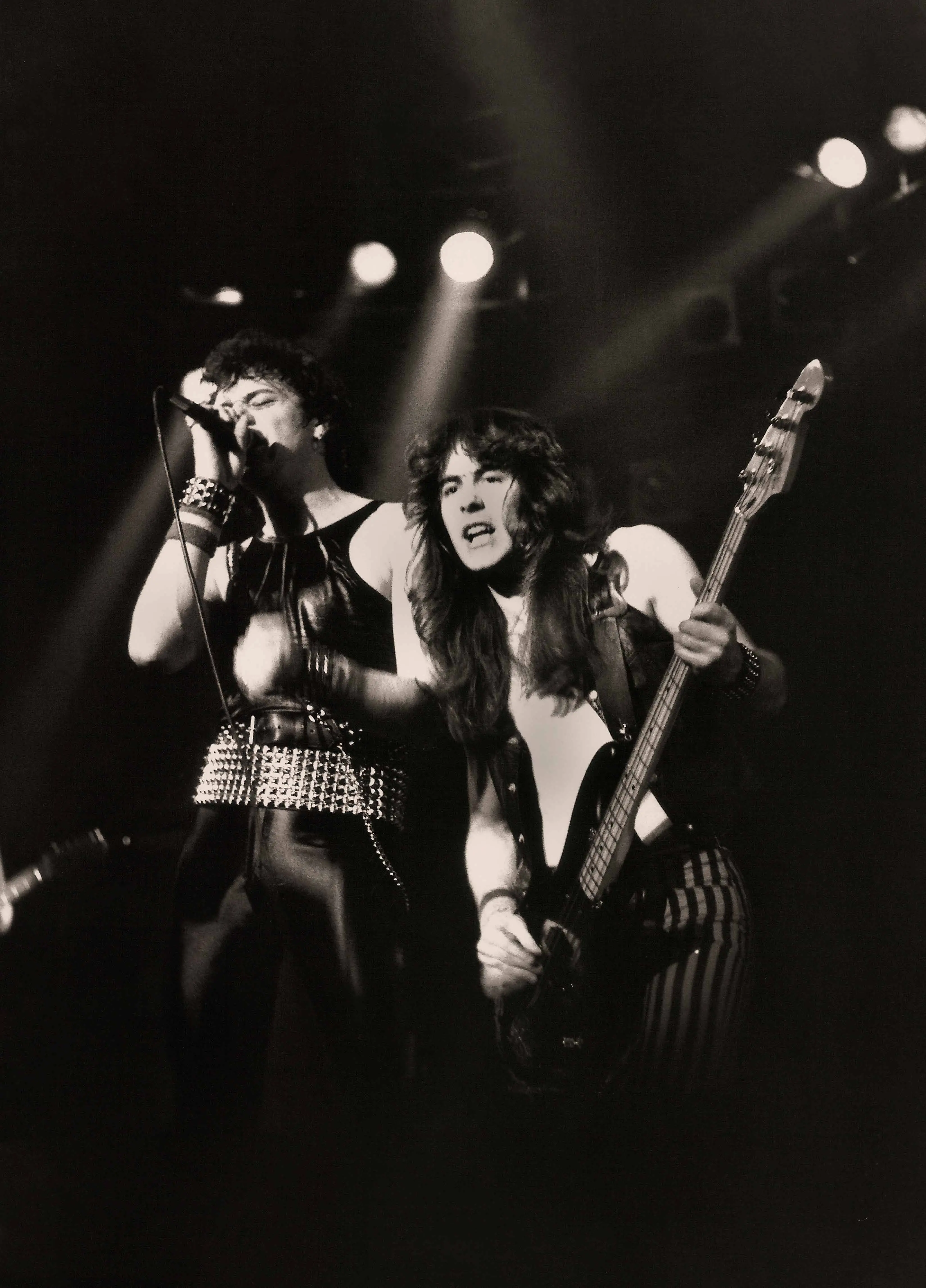 Paul Di'Anno e Steve Harris em 1980