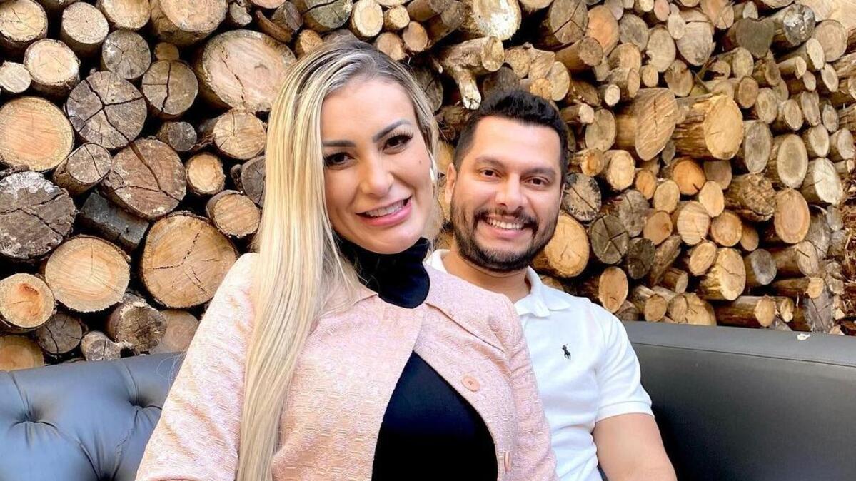 Andressa Urach e marido Thiago Lopes em foto das redes sociais