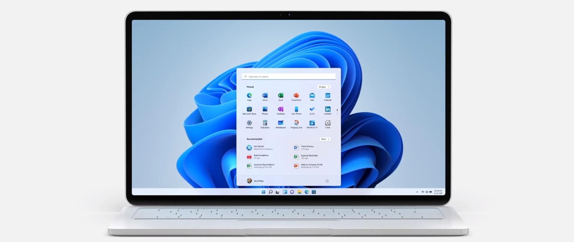 Menu centralizado é uma das mudanças que chamam atenção