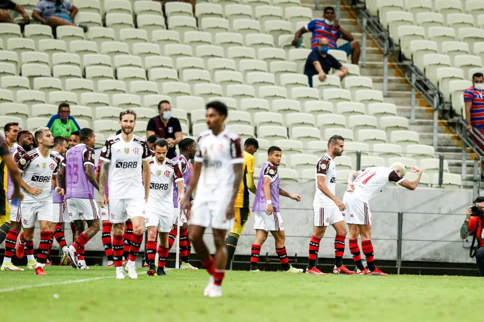 Pedro abriu o marcador para o Flamengo no 2° tempo