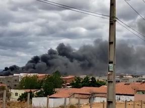 Incêndio em Canindé, no Ceará