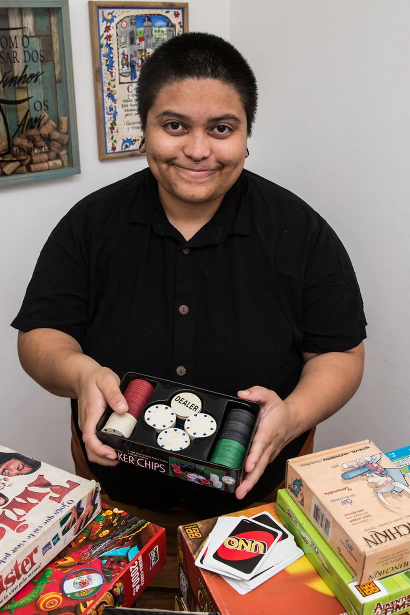 camila barbosa e coleção de jogos