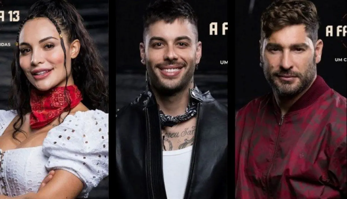 Montagem de fotos de Aline Mineiro, Gui Araujo e Victor Pecoraro
